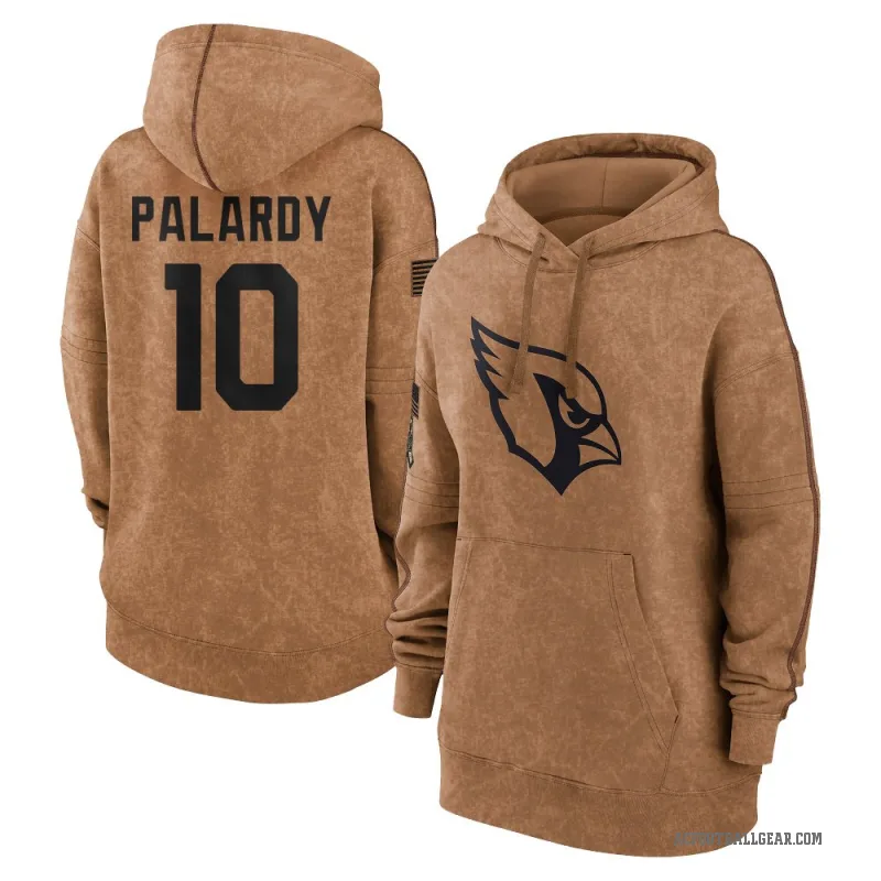 Michael Palardy Women's Brown Arizona Cardinals 2023 Salute To Service Pullover Hoodie