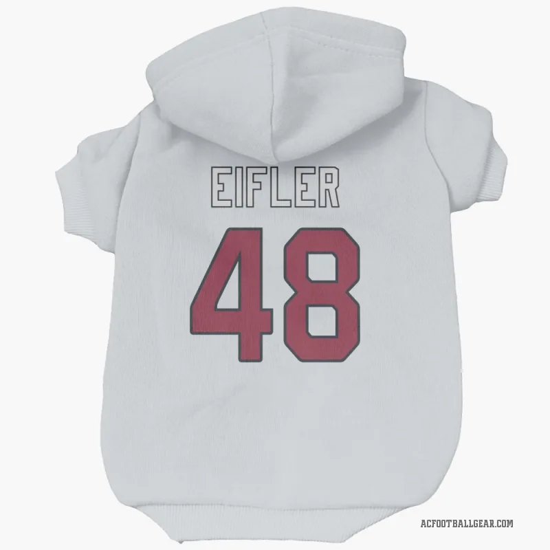Milo Eifler  White Arizona Cardinals  Cat & Dog Pet Hoodie