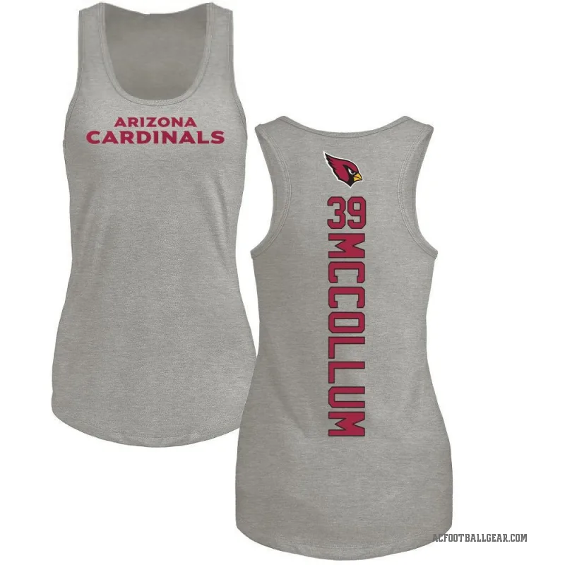 Nate McCollum Women's Ash Arizona Cardinals Backer Tank Top -