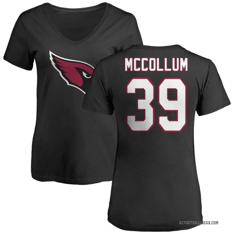Nate McCollum Women's Black Arizona Cardinals Logo Slim Fit T-Shirt -