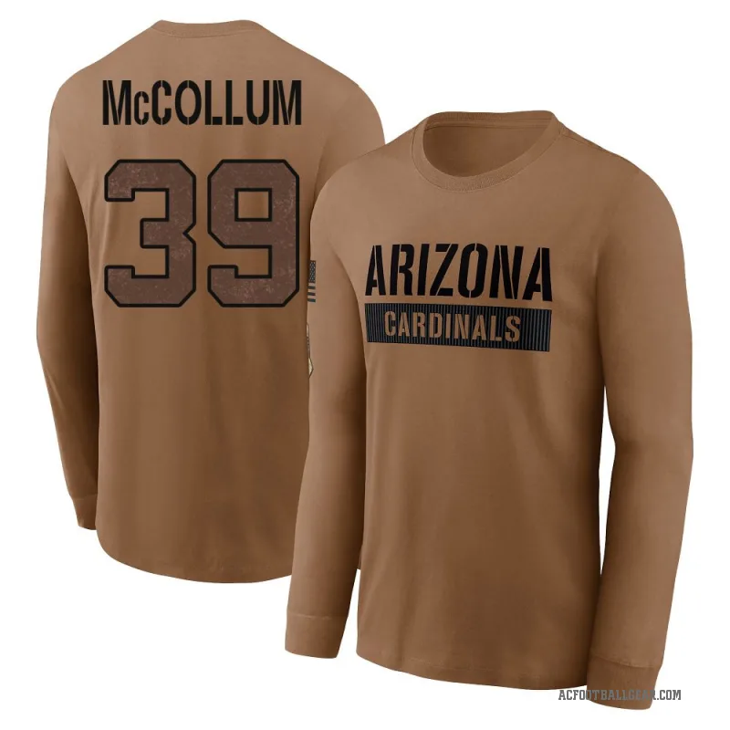 Nate McCollum Youth Brown Arizona Cardinals 2023 Salute To Service Long Sleeve T-Shirt