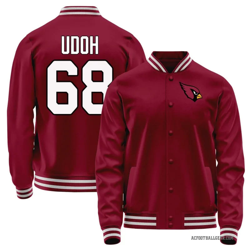 Olisaemeka Udoh Men's Red Arizona Cardinals Full-Snap Jacket
