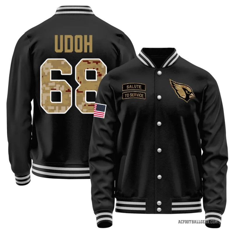Olisaemeka Udoh Youth Black Arizona Cardinals Salute to Service Sideline Performance Jacket