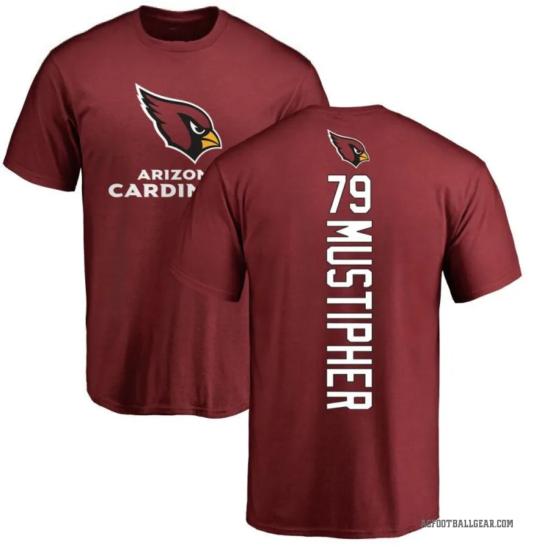 PJ Mustipher Men's Arizona Cardinals Backer T-Shirt - Maroon