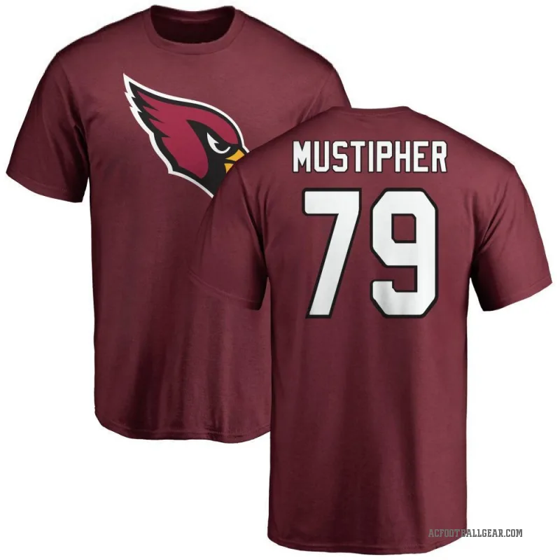 PJ Mustipher Men's Arizona Cardinals Logo T-Shirt - Maroon
