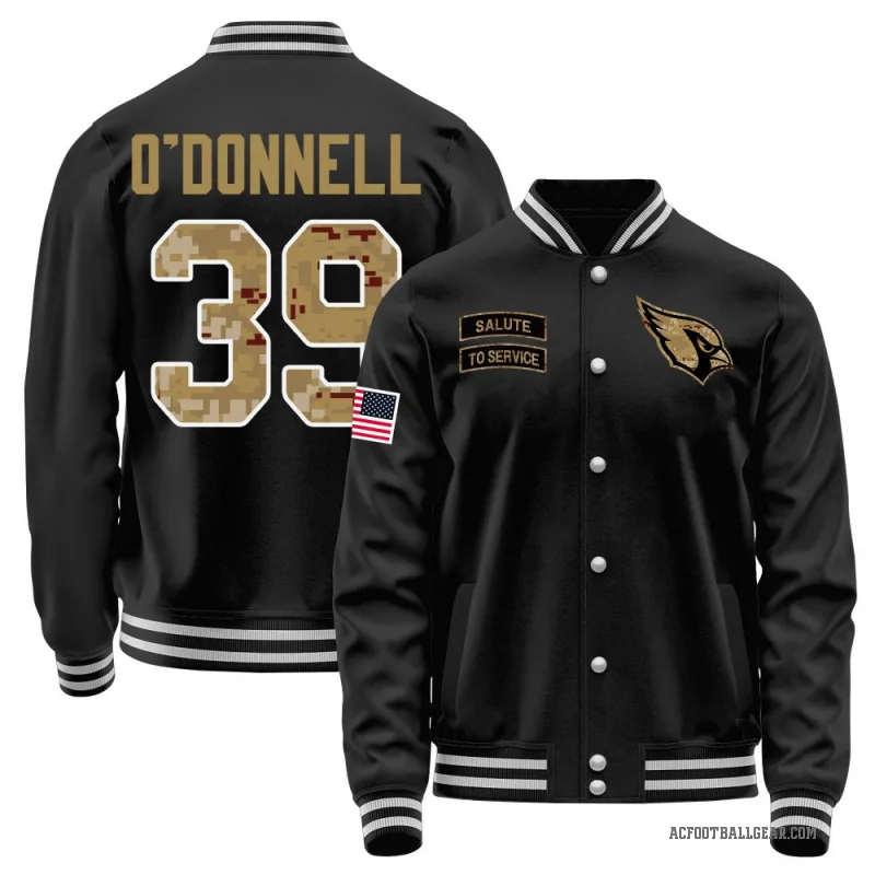 Pat O'Donnell Men's Black Arizona Cardinals Salute to Service Sideline Performance Jacket