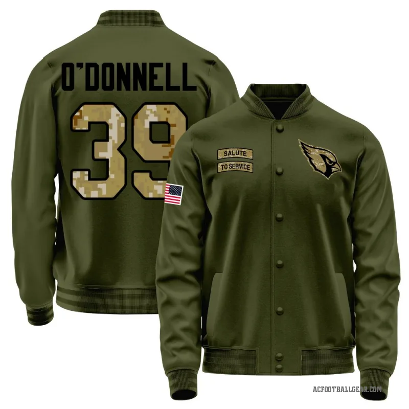 Pat O'Donnell Men's Olive Arizona Cardinals Salute to Service Sideline Performance Jacket