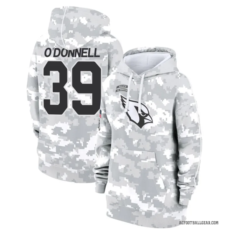 Pat O'Donnell Women's Camo Arizona Cardinals Arctic 2024 Salute to Service Club Fleece Pullover Hoodie