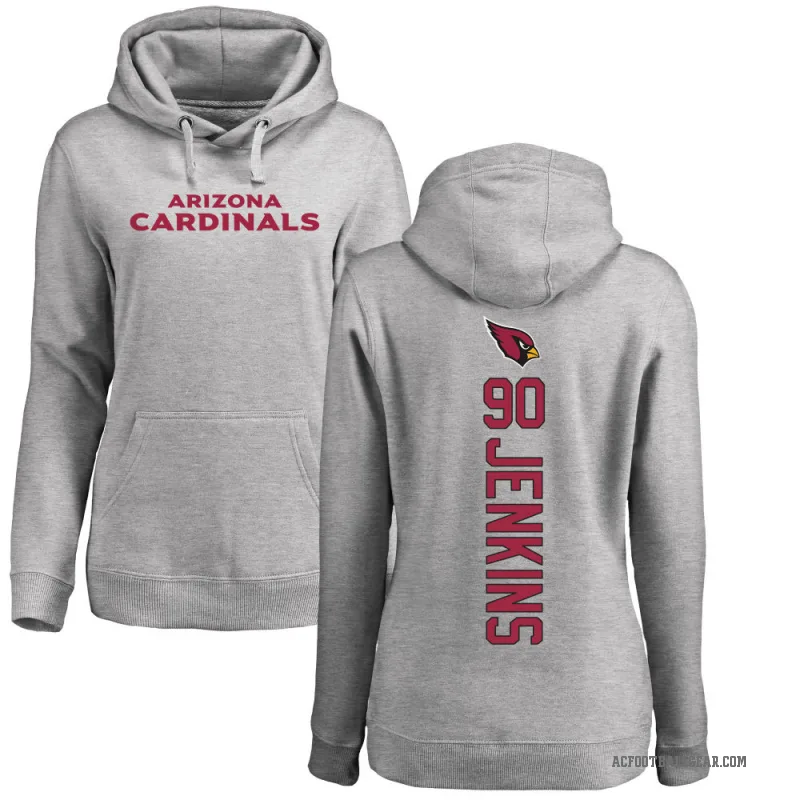 Patrick Jenkins Women's Arizona Cardinals Pro Line Ash Backer Pullover Hoodie