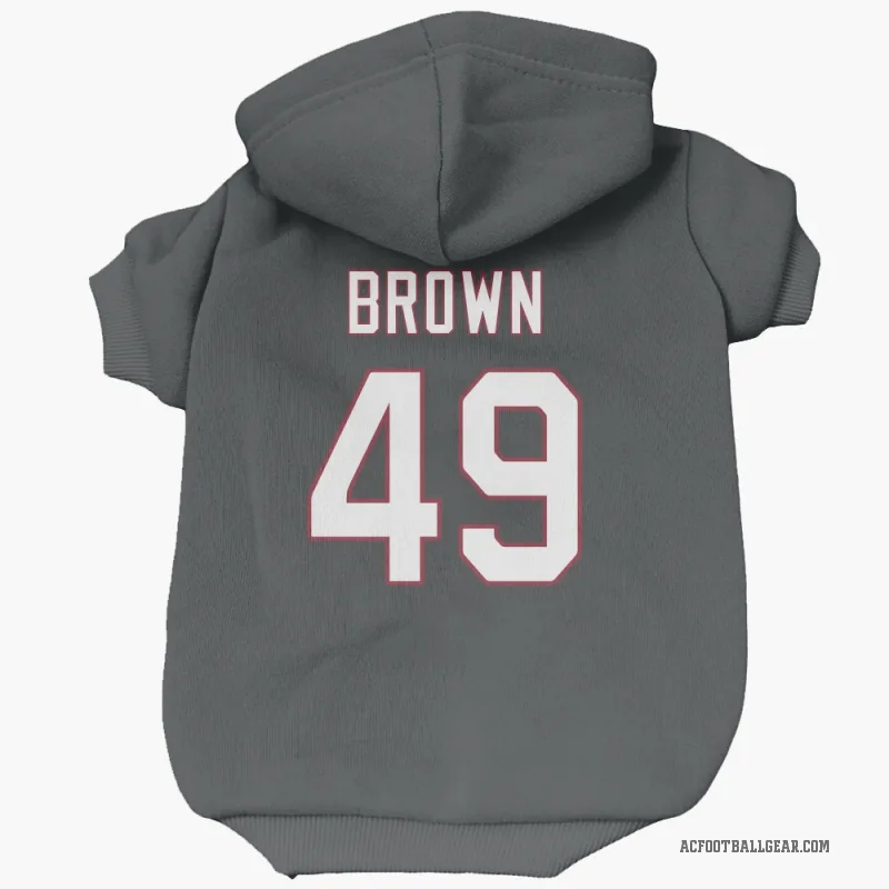 Pharaoh Brown  Black Arizona Cardinals  Cat & Dog Pet Hoodie