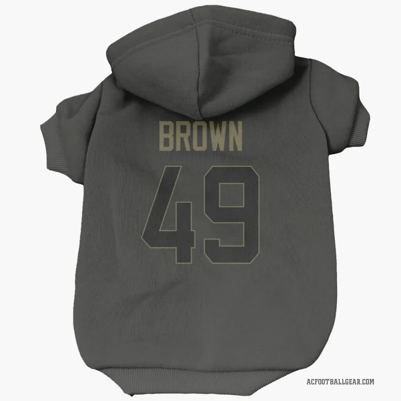 Pharaoh Brown  Black Arizona Cardinals  Service Cat & Dog Pet Hoodie