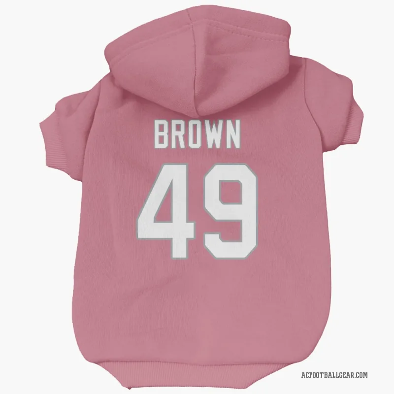 Pharaoh Brown  Pink Arizona Cardinals  Cat & Dog Pet Hoodie