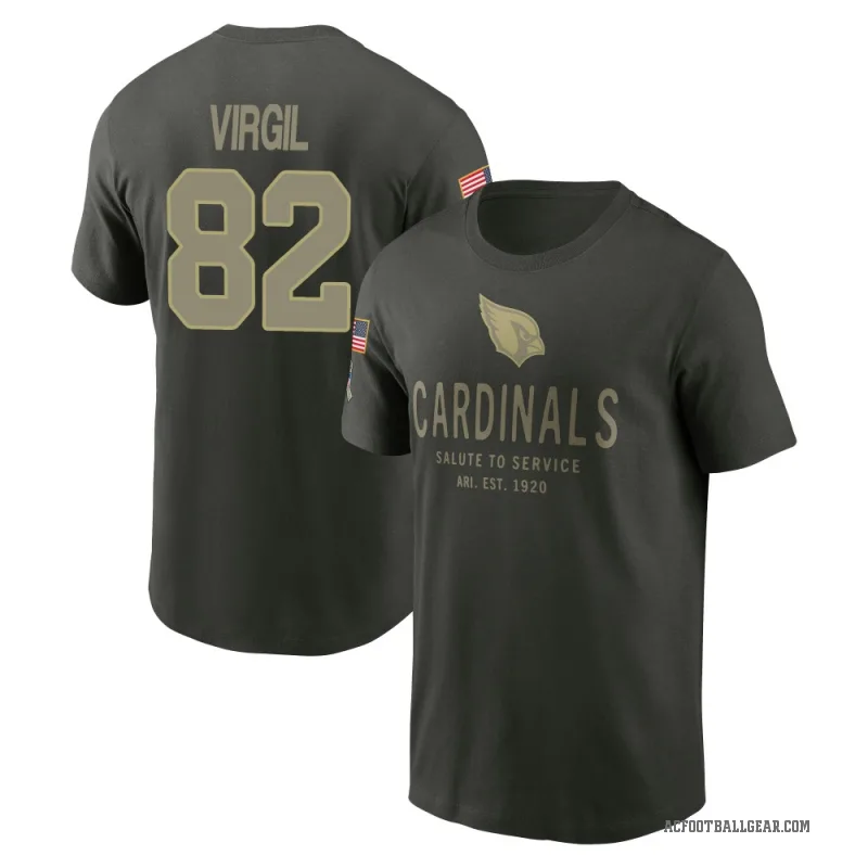 Reggie Virgil Men's Green Arizona Cardinals Forest/ 2025 Salute to Service Sideline Primary Edge T-Shirt