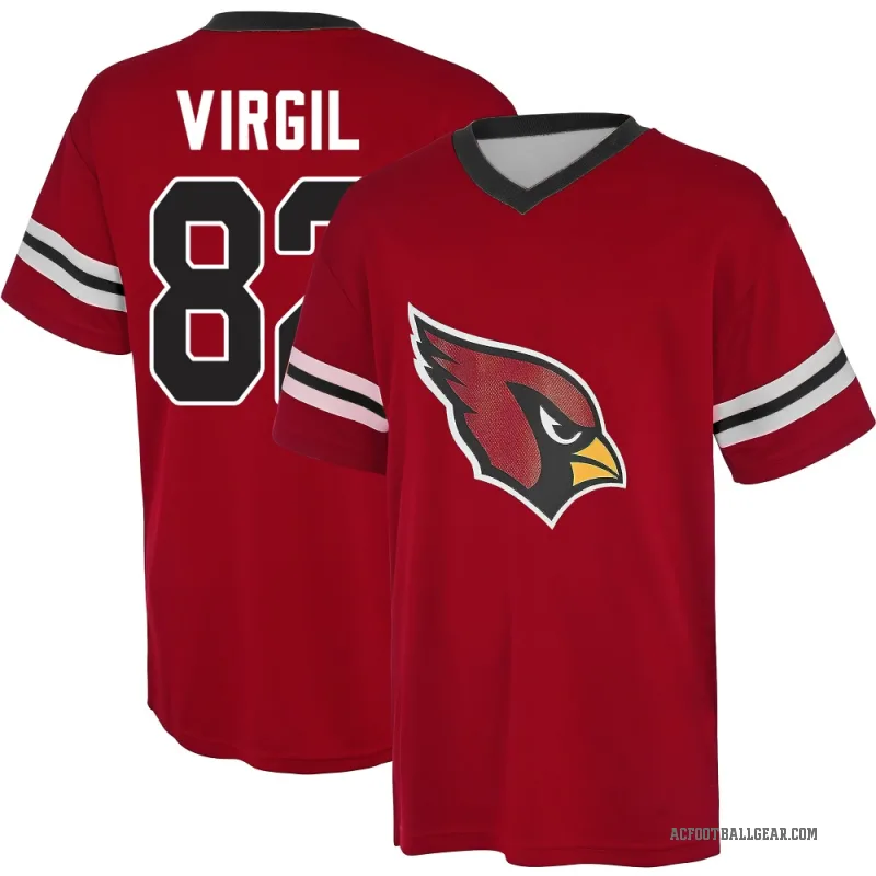 Reggie Virgil Men's Red Arizona Cardinals Game Day V-Neck T-Shirt