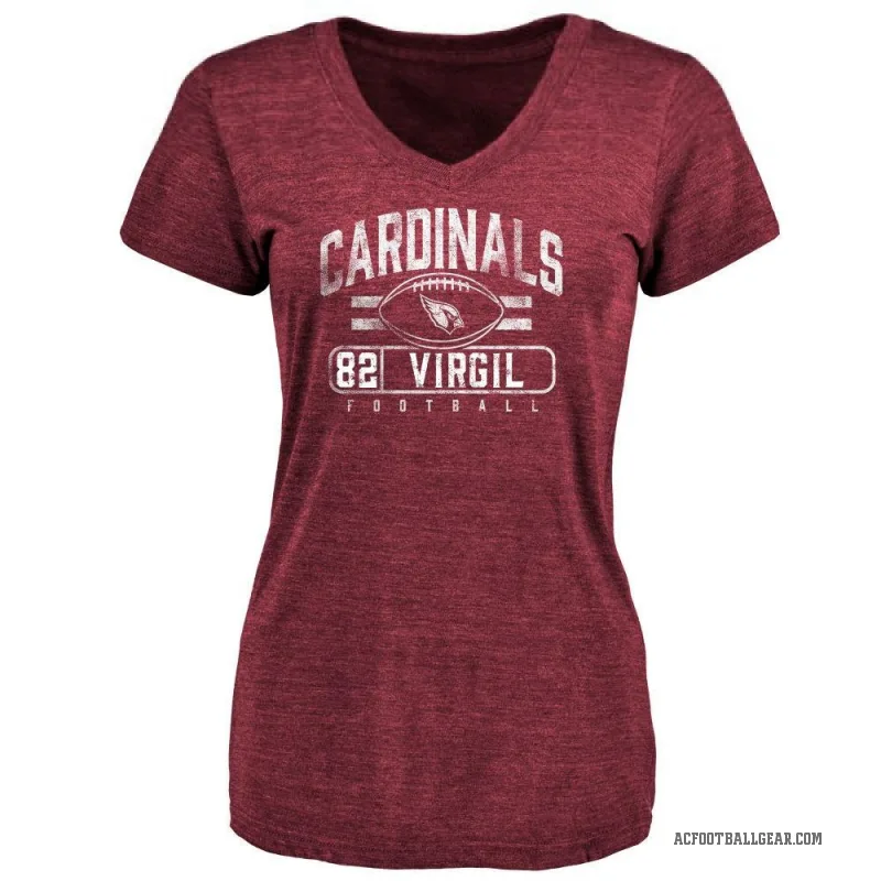 Reggie Virgil Women's Arizona Cardinals Flanker T-Shirt - Maroon