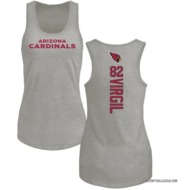 Reggie Virgil Women's Ash Arizona Cardinals Backer Tank Top -