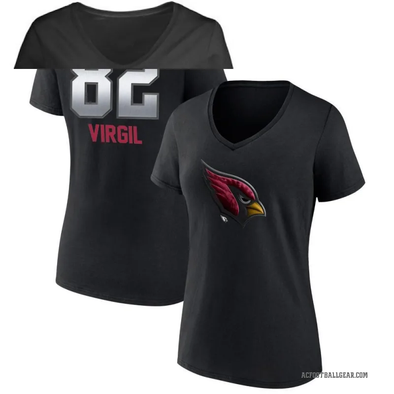 Reggie Virgil Women's Black Arizona Cardinals Midnight Mascot T-Shirt -