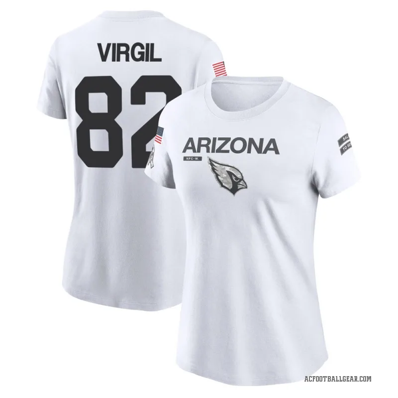 Reggie Virgil Women's White Arizona Cardinals 2024 Salute to Service Performance T-Shirt