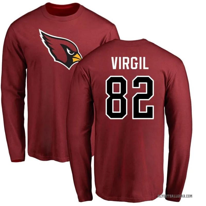 Reggie Virgil Youth Arizona Cardinals Logo Long Sleeve T-Shirt - Maroon