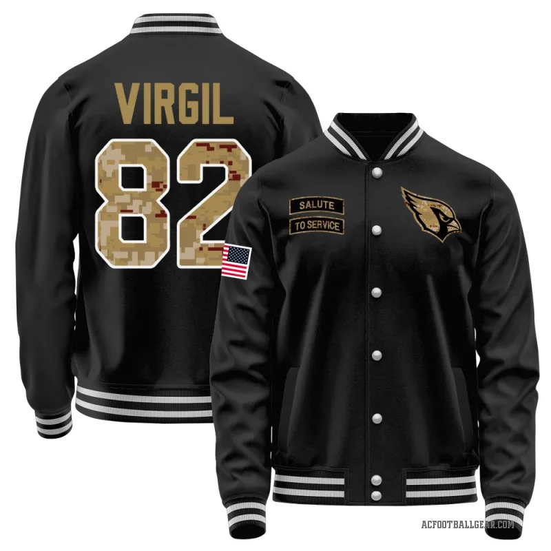 Reggie Virgil Youth Black Arizona Cardinals Salute to Service Sideline Performance Jacket