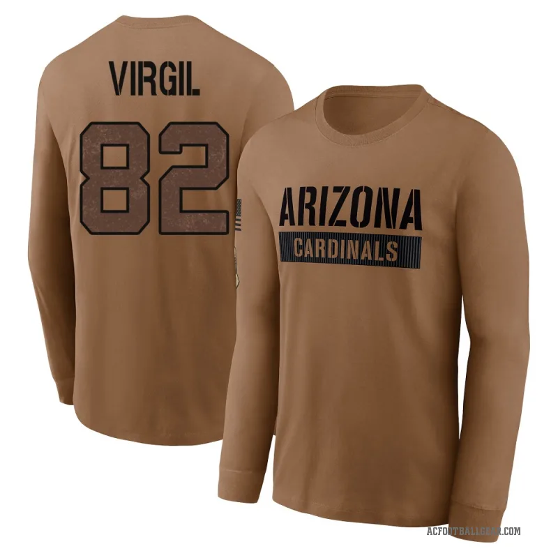 Reggie Virgil Youth Brown Arizona Cardinals 2023 Salute To Service Long Sleeve T-Shirt