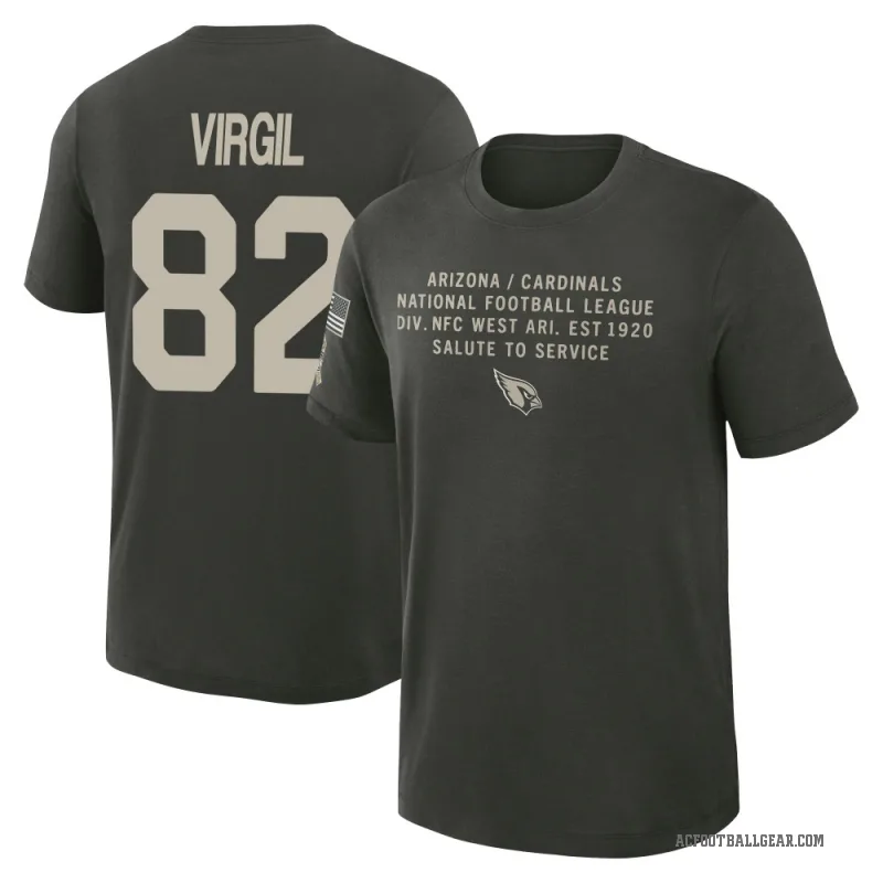 Reggie Virgil Youth Green Arizona Cardinals Dark/ 2025 Salute to Service Sideline Slub T-Shirt