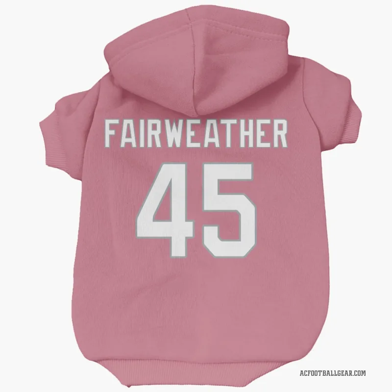 Rivaldo Fairweather  Pink Arizona Cardinals  Cat & Dog Pet Hoodie