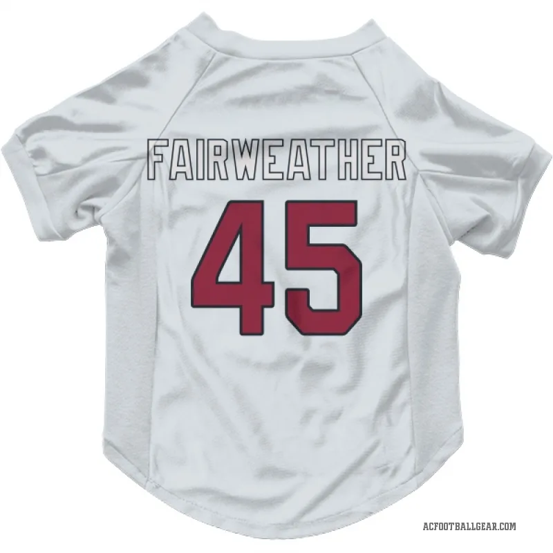 Rivaldo Fairweather  White Arizona Cardinals  Cat & Dog Pet Jersey