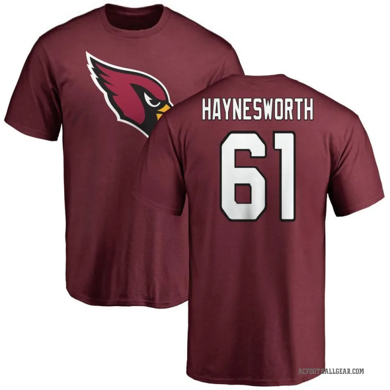 Sincere Haynesworth Men's Arizona Cardinals Logo T-Shirt - Maroon