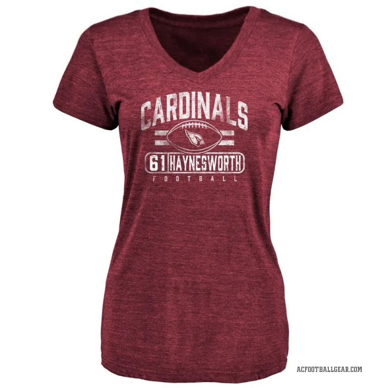 Sincere Haynesworth Women's Arizona Cardinals Flanker T-Shirt - Maroon