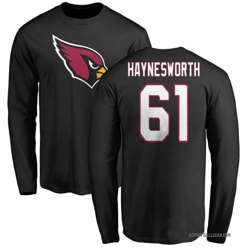 Sincere Haynesworth Youth Black Arizona Cardinals Logo Long Sleeve T-Shirt -