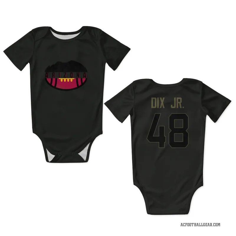 Stephen Dix Jr.  Black Arizona Cardinals  Service Newborn & Infant Bodysuit