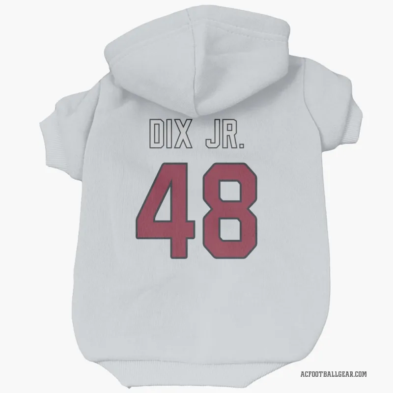 Stephen Dix Jr.  White Arizona Cardinals  Cat & Dog Pet Hoodie