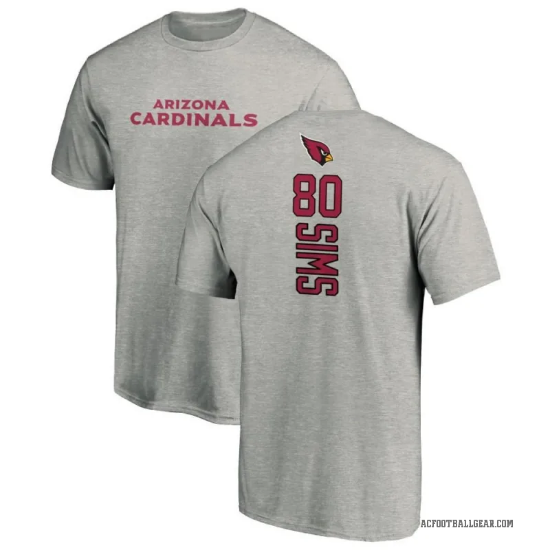 Steven Sims Men's Ash Arizona Cardinals Backer T-Shirt -