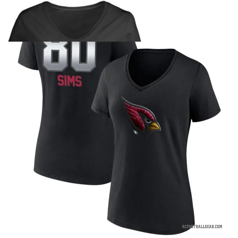 Steven Sims Women's Black Arizona Cardinals Midnight Mascot T-Shirt -