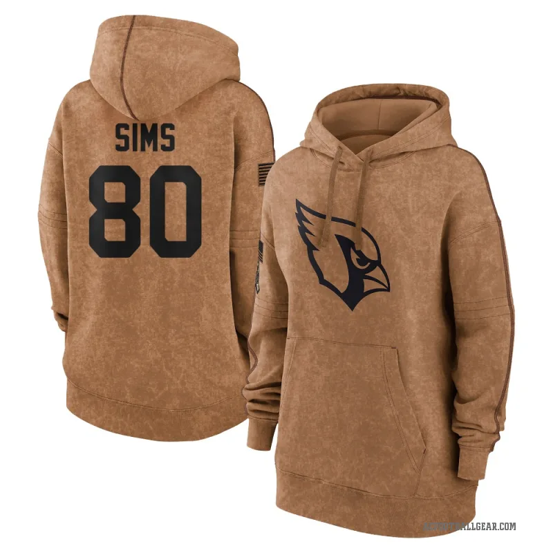 Steven Sims Women's Brown Arizona Cardinals 2023 Salute To Service Pullover Hoodie