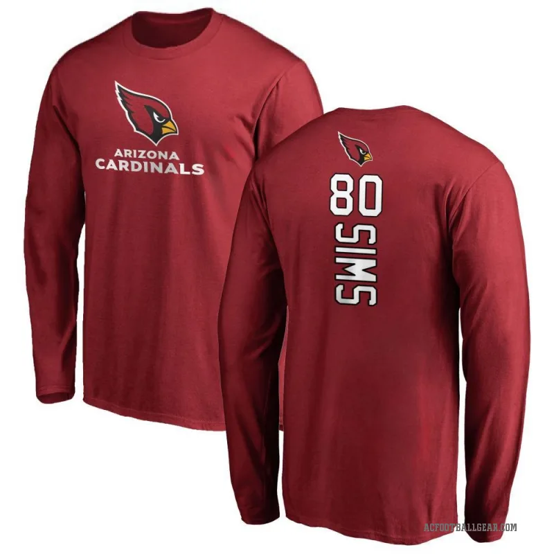 Steven Sims Youth Arizona Cardinals Backer Long Sleeve T-Shirt - Maroon