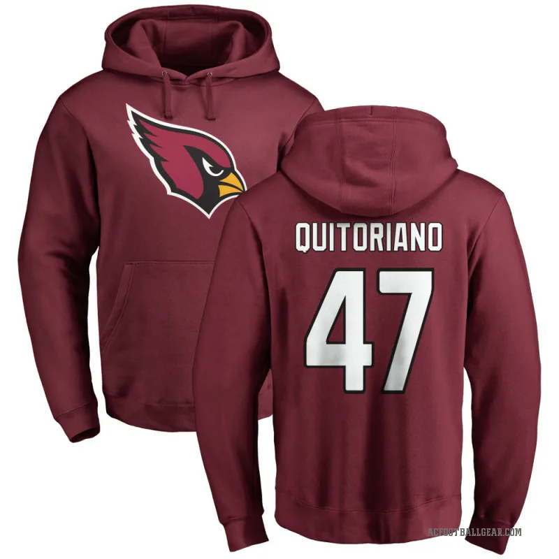 Teagan Quitoriano Men's Arizona Cardinals Pro Line Maroon Logo Pullover Hoodie