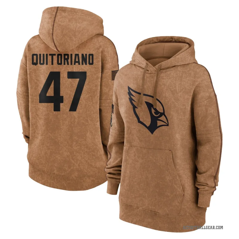 Teagan Quitoriano Women's Brown Arizona Cardinals 2023 Salute To Service Pullover Hoodie