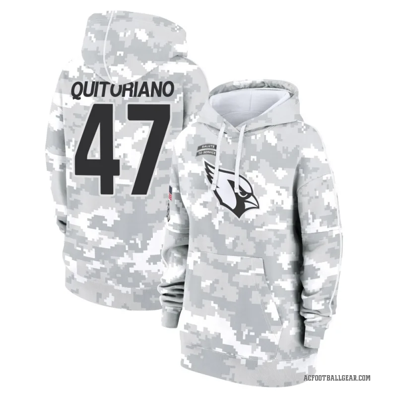Teagan Quitoriano Women's Camo Arizona Cardinals Arctic 2024 Salute to Service Club Fleece Pullover Hoodie