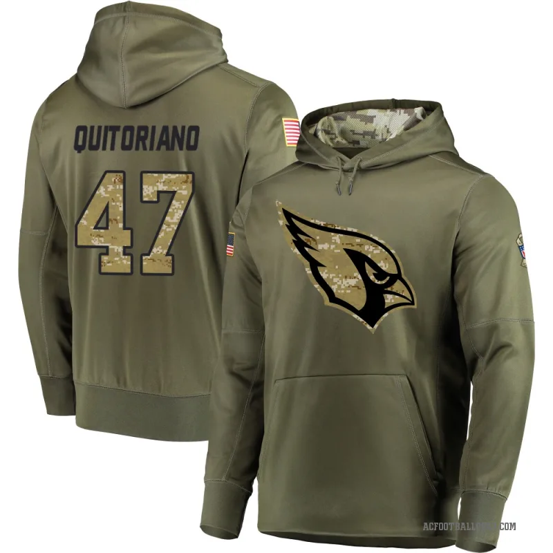 Teagan Quitoriano Youth Olive Arizona Cardinals Salute to Service Pullover Hoodie