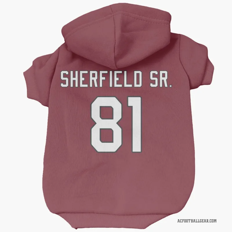 Trent Sherfield Sr.  Arizona Cardinals   Cardinal Cat & Dog Pet Hoodie