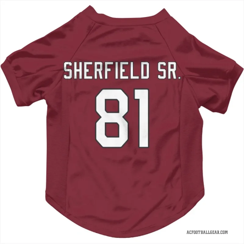 Trent Sherfield Sr.  Arizona Cardinals   Cardinal Cat & Dog Pet Jersey