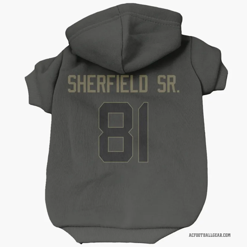 Trent Sherfield Sr.  Black Arizona Cardinals  Service Cat & Dog Pet Hoodie