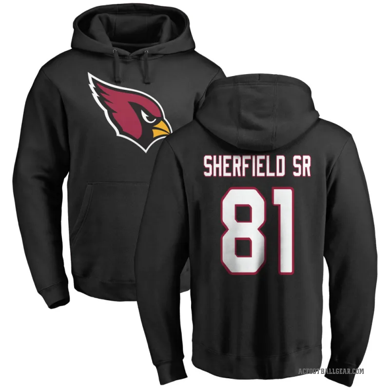 Trent Sherfield Sr. Men's Black Arizona Cardinals Pro Line Logo Pullover Hoodie