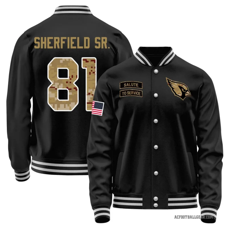 Trent Sherfield Sr. Men's Black Arizona Cardinals Salute to Service Sideline Performance Jacket