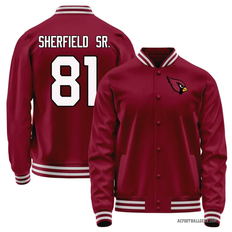 Trent Sherfield Sr. Men's Red Arizona Cardinals Full-Snap Jacket