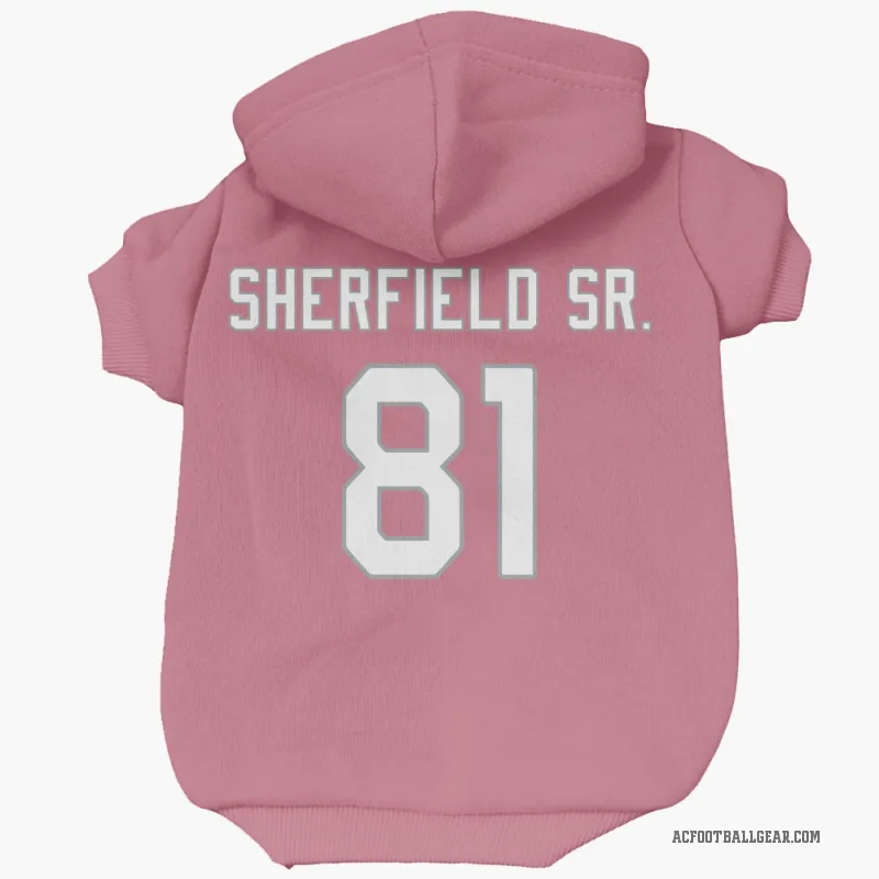 Trent Sherfield Sr.  Pink Arizona Cardinals  Cat & Dog Pet Hoodie