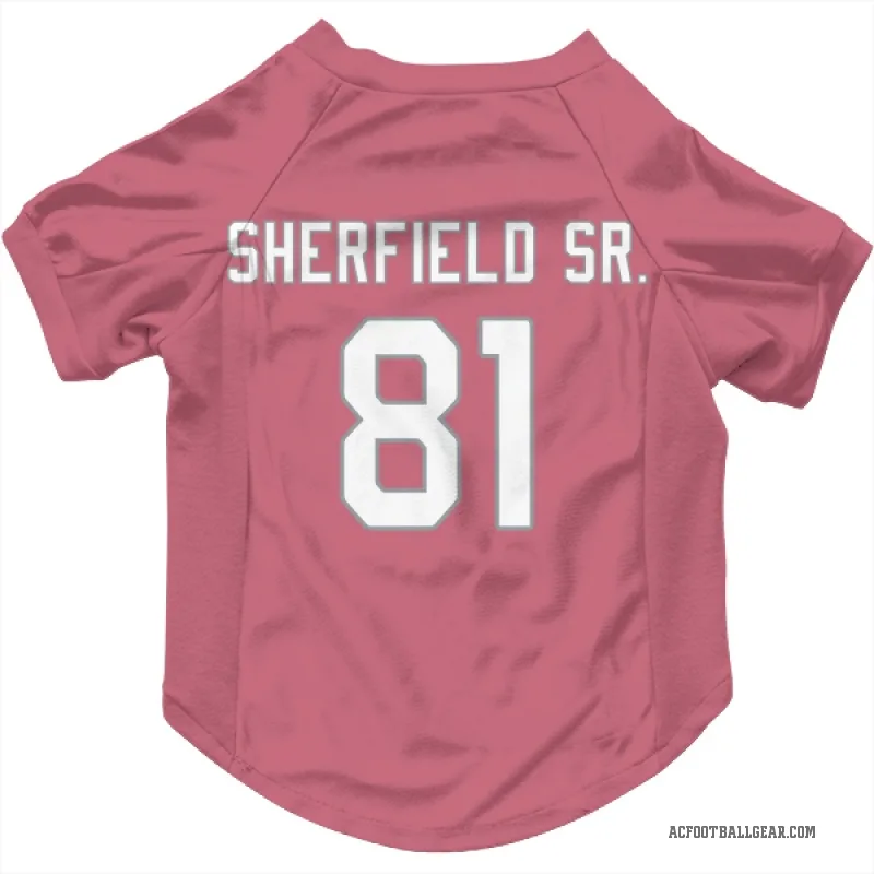 Trent Sherfield Sr.  Pink Arizona Cardinals  Cat & Dog Pet Jersey