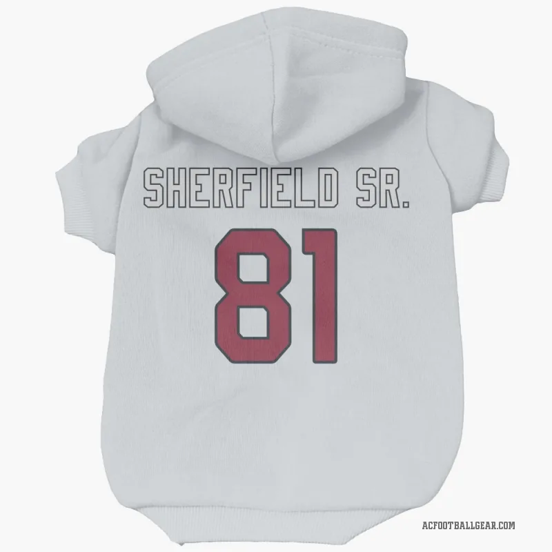 Trent Sherfield Sr.  White Arizona Cardinals  Cat & Dog Pet Hoodie